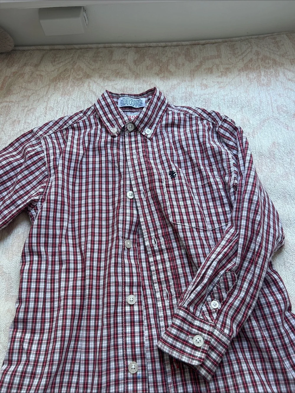 Ralph Lauren Blue and Green Gingham Button-Down Shirt